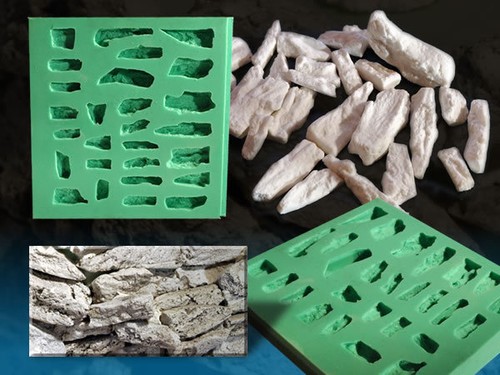 Silikonform felswand module - silikonform,, felswand-module