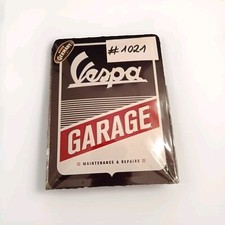 Blechschild - Vespa Garage -