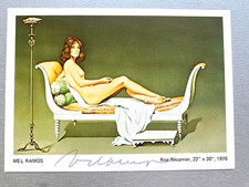 MEL RAMOS (†2018) POP-Art Kunst  signed Autogrammkarte 12,5x18