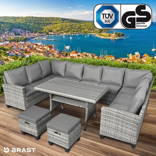 Brast poly rattan - poly, sitzgarnitur