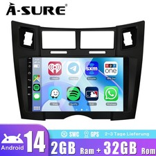 2G+32G Android 14 Autoradio Für Toyota Yaris 2005-2012 Carplay Navi GPS WIFI RDS