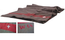 Schweizer Wolldecke Original Armeedecke 100% Schurwolle 200x140 neuwertig