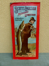 altes Plakat SCOTT `S EMULSION Medizinal - Lebertran um 1900