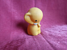 DDR Quietschtier Gummifigur Quietsch Gummi Elefant gelb - 11 cm,  (135-25