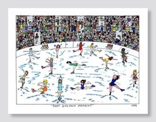 James Rizzi ▪ 3D-Vorlage 1998 ▪ THAT GOLDEN MOMENT ▪ Siebdruck betitelt, datiert