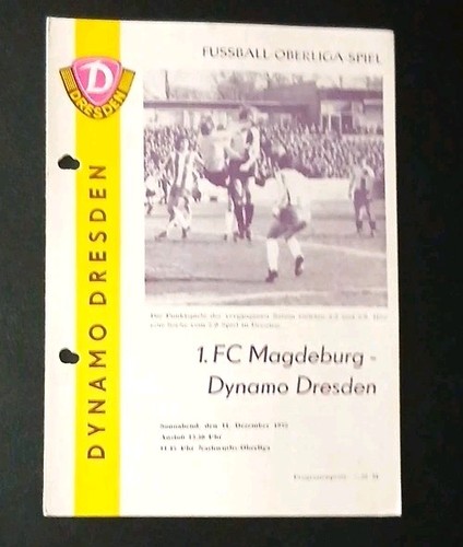 Fußball programmheft dynamo - programmheft,