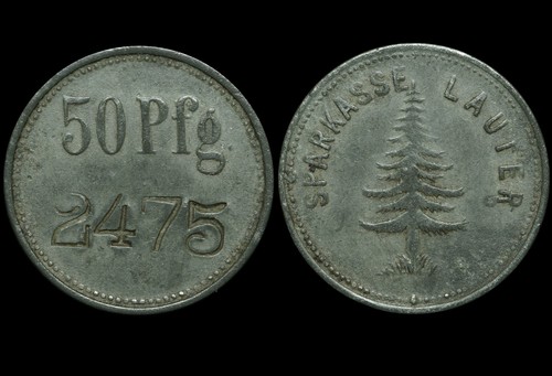 Notgeld pfennig zink - notgeld:, pfennig,