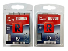 2x 960 Tackerklammern Novus Typ R 10mm 10 x 12,5 mm Heftklammern # 042-0467