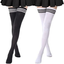 2 Paar Kniestrümpfe Overknee