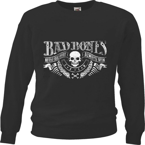 Sweatshirt bad bones skull - bones,