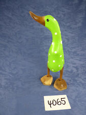 Nr.4065 schöne Holzente Dekoration Bambus Ente Unikat Einzelstück Teakholz