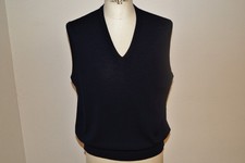 MÄRZ   Herren  Woll  Pullunder   Gr.  50  dunkelblau