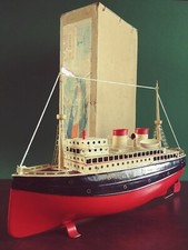 Seltener Fleischmann Ozeandampfer Passagierschiff Schiff Blechspielzeug mit OVP