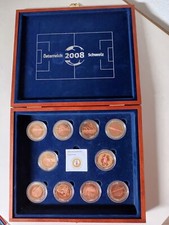 Gedenkprägung EM 2008 Österreich Schweiz 10 Münzen/Medaillen Fußball, Limitiert