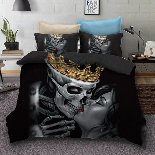 Schwarz krone totenkopf - schwarz,