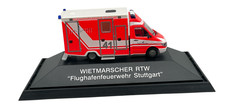 Rietze Wietmarscher RTW Flughafenfeuerwehr Stuttgart MB Sprinter H0 1:87