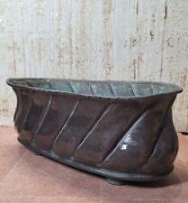 Länglicher Kupfer Pflanztopf, Blumentopf, Gartendeko