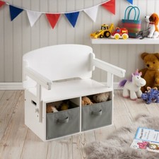 Neu weiß Kinderhaus 2-in-1