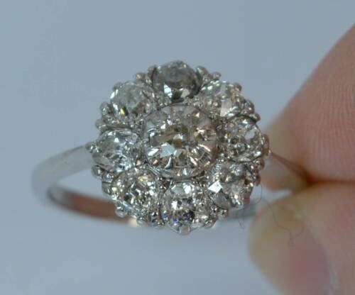 Runder cluster diamant 14 - kt,
