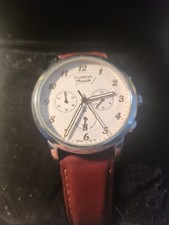 Dugena Premium Armbanduhr mit Lederarmband - gebraucht