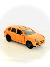 Siku #1062 1:55 Porsche Cayenne Turbo orange mit AHK+GSD, gebraucht, Modell 2005