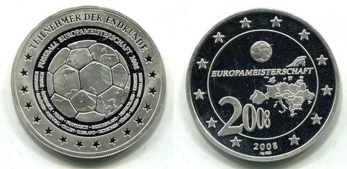 Silbermedaille 2008 fußball - 2008, "fußball