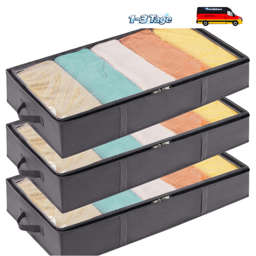 Unterbettkasten mit deckel 65l - unterbettkasten,