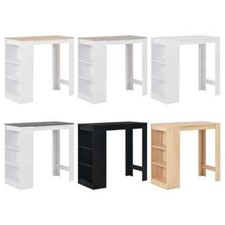 Bartisch mit Regal Bistrotisch Stehtisch Tresentisch 3-stufigem Regal 110 x 50cm