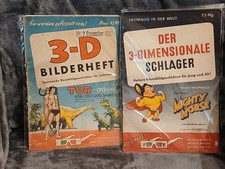 mondial 3 D BILDERHEFT NR 1 +2  + 3d brille original  1953  zustand  gut