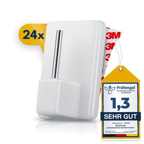 Gardinenhaken selbstklebend - , 24