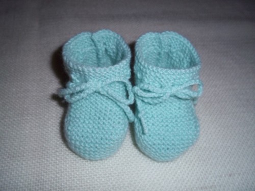 Handgestrickte babyschuhe - babyschuhe, ca