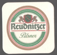 Bierdeckel Reudnitzer LEIPZIG Variante mit Text im Grünen *BD102e