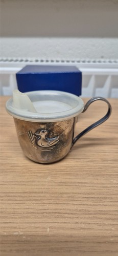 Babybecher vintage versilbert - vintage,