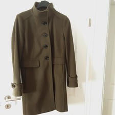 Damen Mantel Jacke Gr. 40 Lodengrün Teifun 60% Wolle 20% Kaschmir Neuwertig Top