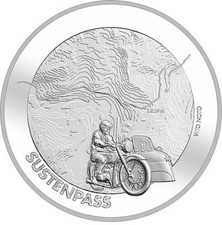 Sustenpass Schweiz Silber PP 20 Franc 2020