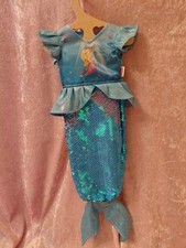 Meerjungfrauen Kostüm für Spielpuppe oder Puppe mit Größe von ca. 45 cm; Heless
