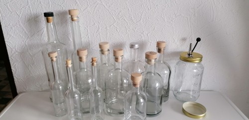 Glasflaschen versch - 13,