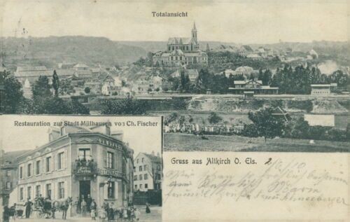 Ansichtskarte altkirch 1910 - altkirch,