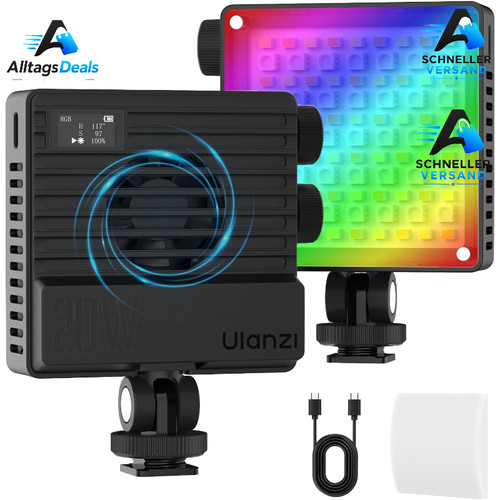 Led videoleuchte rgb dimmbare - led,
