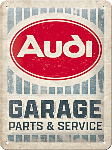 Audi garage blechschild 15x20 - audi,