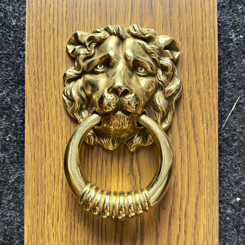 Löwenkopf türklopfer auf - türklopfer,