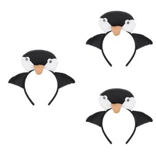 Pinguin-Kostüm-Stirnband 3x Plüsch-Pinguin-Stirnband Halloween-Partygeschenk