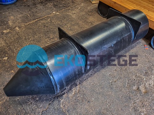 Ponton 630mm mit - , spitze