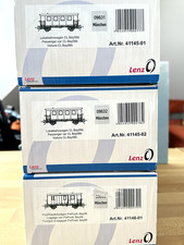 Lenz Spur 0,  2 Lokalbahnwagen CL Bay06b und 1 Post/Gepäckwagen PwPostL Bay06