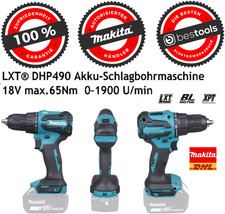MAKITA DHP490z 18V Max.65Nm Akku-Schlagbohrmaschine 2.gang  ohne akku