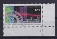 Bund 1636 Eckrand rechts unten FN 2 Deutscher Maschinen + Anlagenbau 170 Pf **