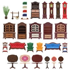 Playmobil Puppenhaus Nostalgie Villa Wohnzimmer 5320 Einrichtung