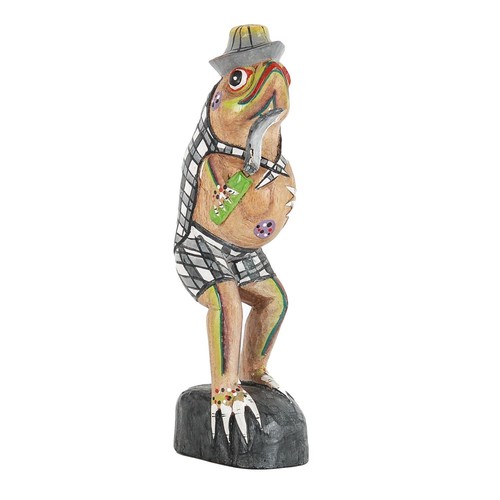 Dekofigur farmer frog frosch - dekofigur,