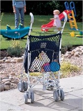 Kinderwagen/Buggy Einkaufstasche Aufbewahrungsnetz SCHWARZ passt Maclaren, Quinny Buzz Zapp