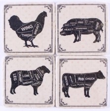 Untersetzer  Stein Set - 4